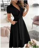 Elegant Summer Off The Shoulder Tie Up Dress - Perfect for Any Occasion!