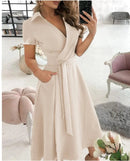 Elegant Summer Off The Shoulder Tie Up Dress - Perfect for Any Occasion!